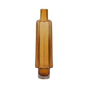 VINSON ORANGE GLASS VASE 17 (IN) 4