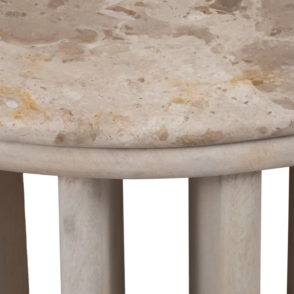 HILTONOAK WHITE COFFEE TABLE 16 (IN)