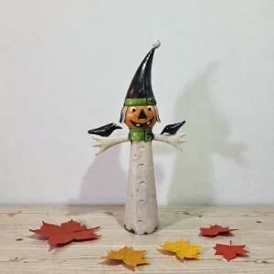 Iron Witch With Crow 11.5x4.25x22in 2