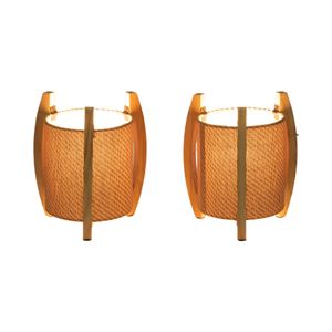 TATEMORE SET OF 2 IVORY LAMPS 11 (IN) 3