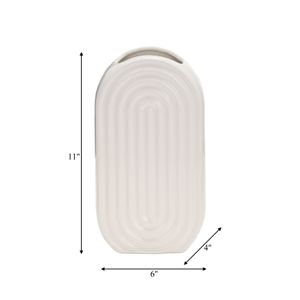 ELTONLAND WHITE VASE 11 (IN) 9