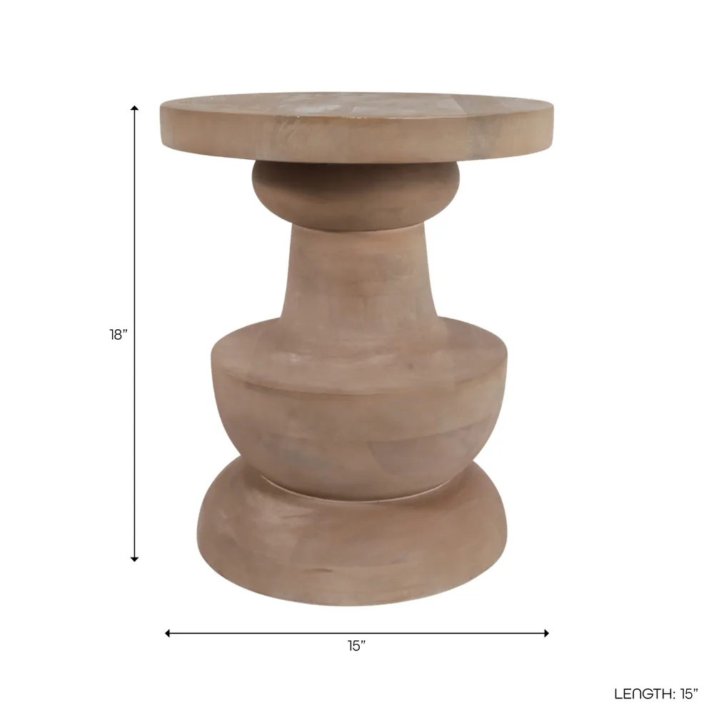 GRAHAMTON TAN TABLE 18 (IN)