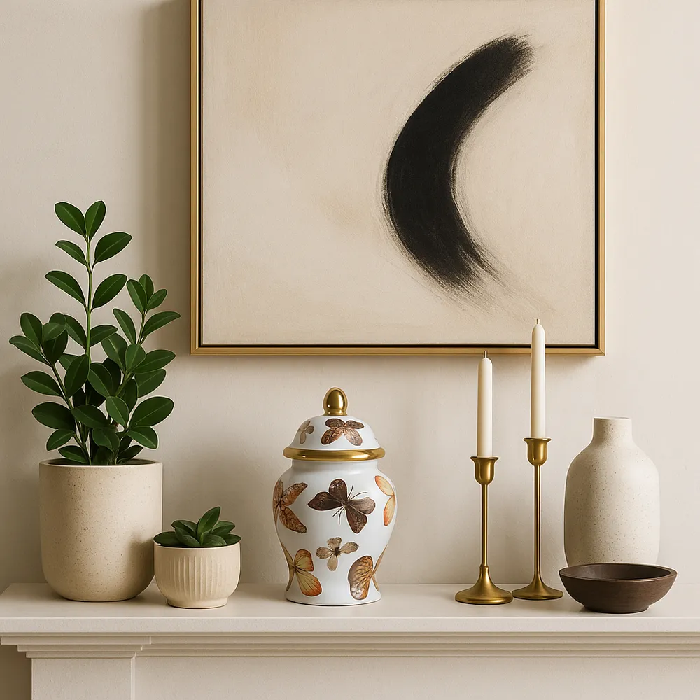 HAMDENWORTH WHITE CHINOISERIE 9 (IN)