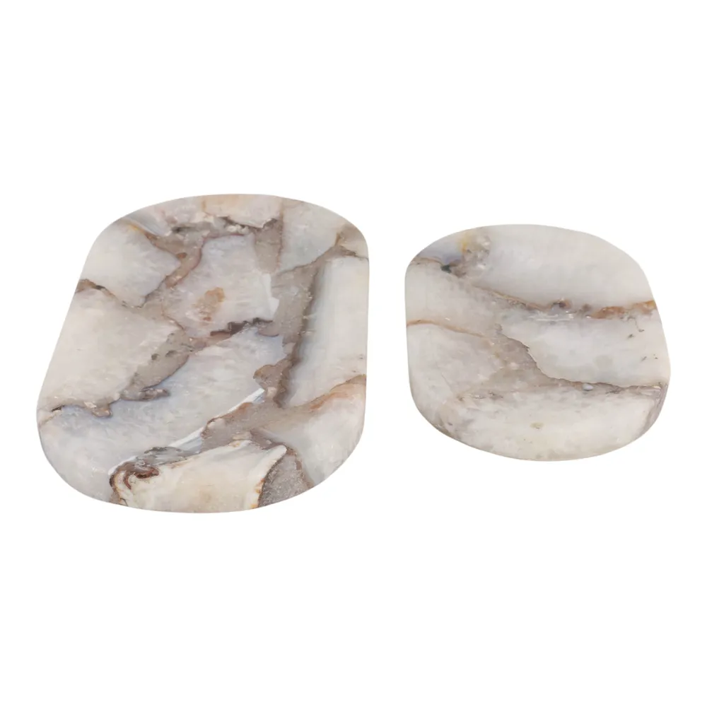 OPALDALE SET OF 2 IVORY TRAY 1 (IN)