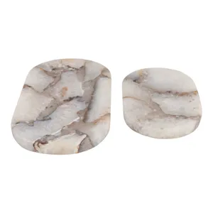 OPALDALE SET OF 2 IVORY TRAY 1 (IN) 7