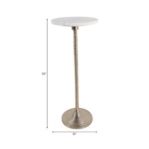FALTONLEY WHITE ACCENT TABLE 26 (IN) 9