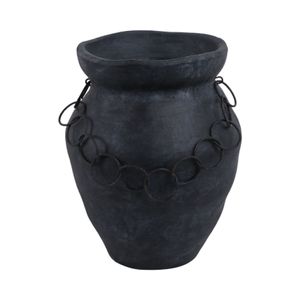 TILTONBEACH BLACK VASE 12 (IN) 1