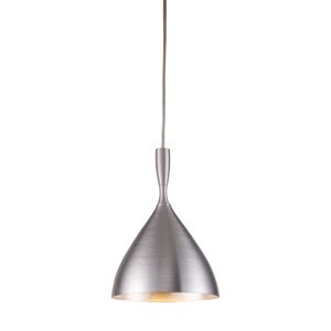 Spun Aluminum 7'' Wide 1-Light Mini Pendant - Aluminum 1
