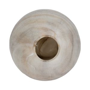 CHATHAMSIDE GRAY GLASS VASE 14 (IN) 6