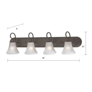 Elipse 36'' Wide 4-Light Vanity Light - Painted Bronze 2