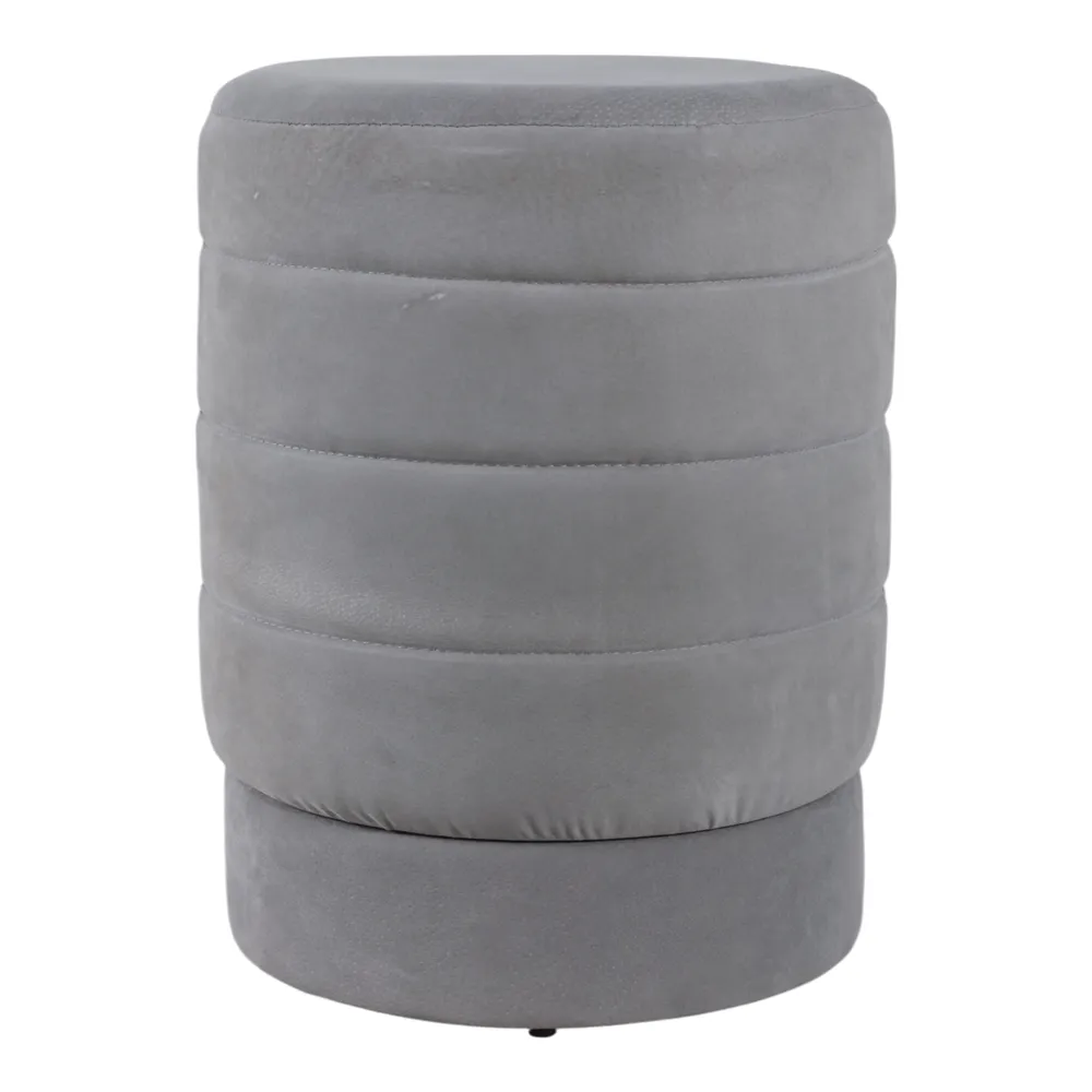 PENNFIELD GRAY OTTOMAN 19 (IN)