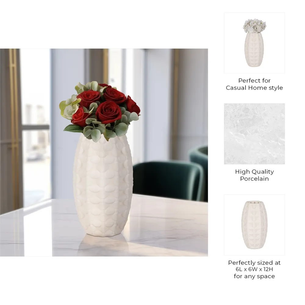 GLENLAND IVORY VASE 12 (IN)