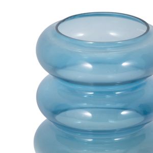 HARLOWFIELD BLUE GLASS VASE 12 (IN) 5