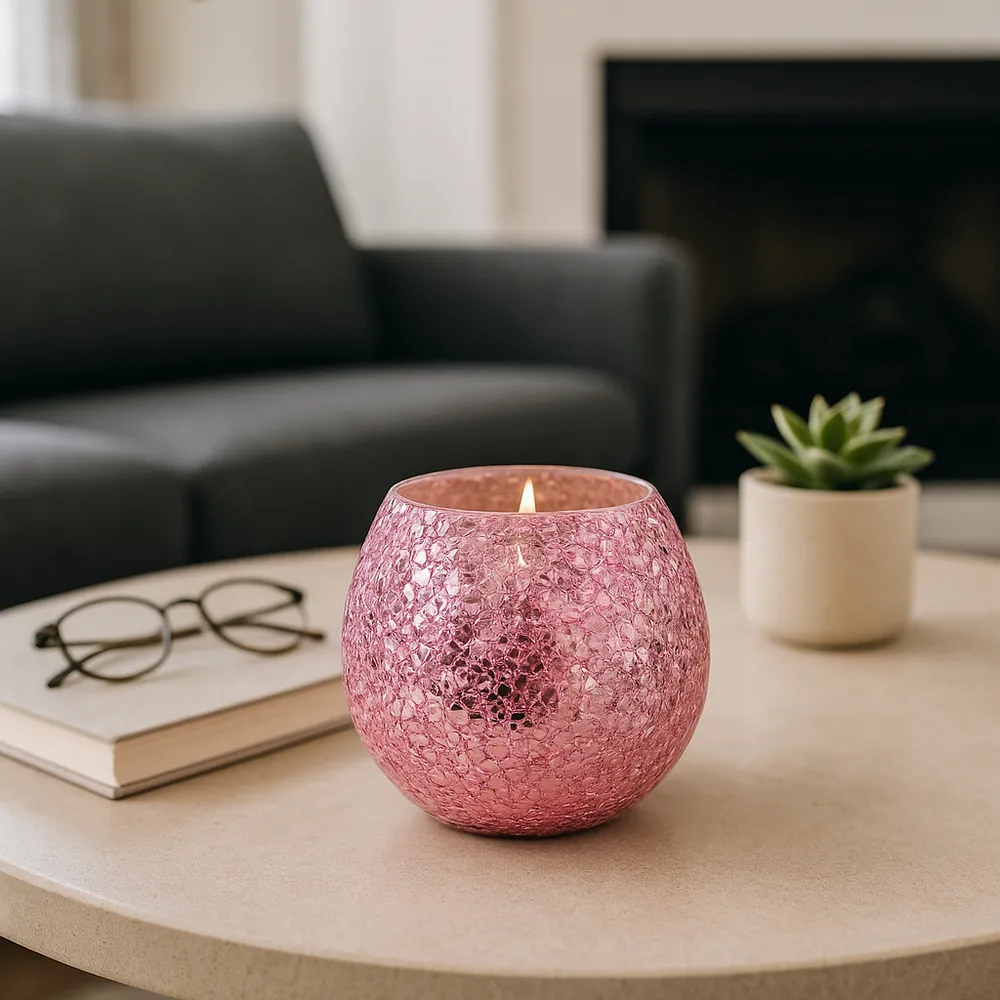CALELEY PINK CANDLE 4 (IN)