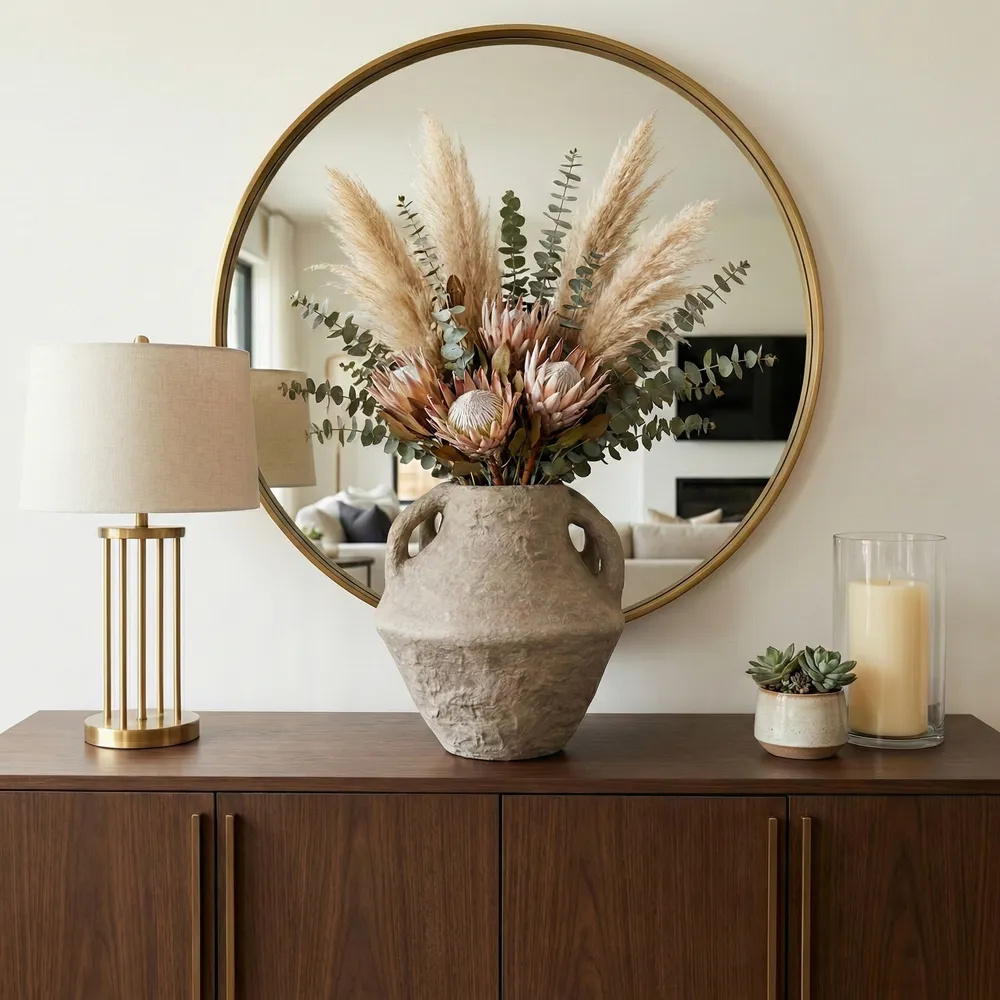 FERRIS TAN VASE 14 (IN)