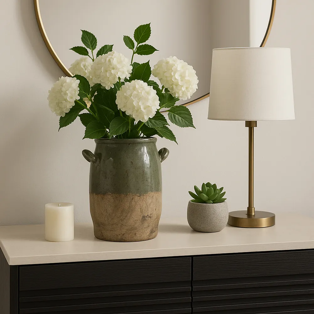 EVANDERWICK GREEN VASE 12 (IN)