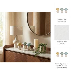 BRENTON SET OF 3 YELLOW DECOR 6 (IN) 10