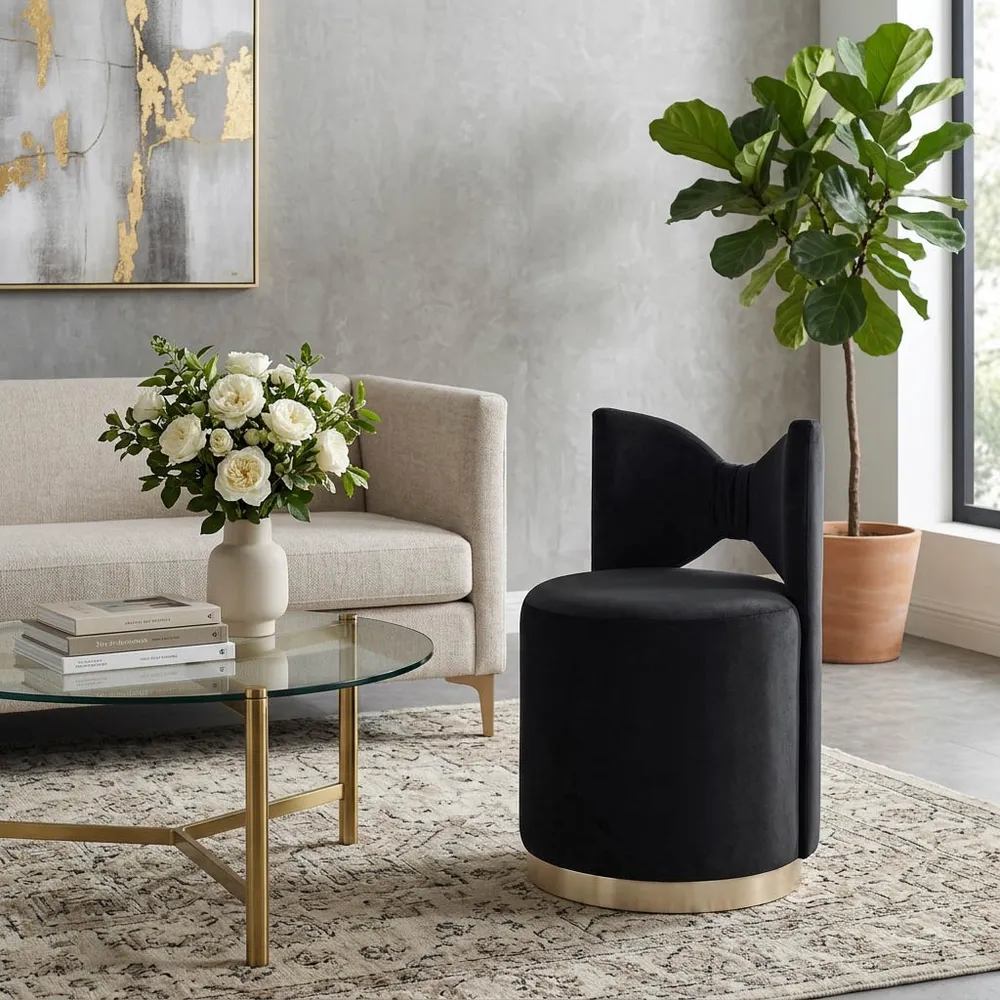 PARKLAKE BLACK STOOL 28 (IN)