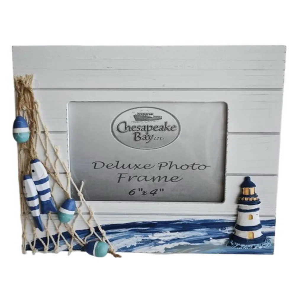 9-1/2" NAUTICAL FRAME WITH LIGHTHOUSE