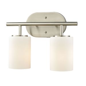 Pemlico 13'' Wide 2-Light Vanity Light - Satin Nickel 1