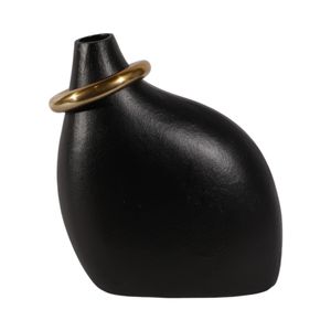 ENOCHCROSS BLACK VASE 14 (IN) 5