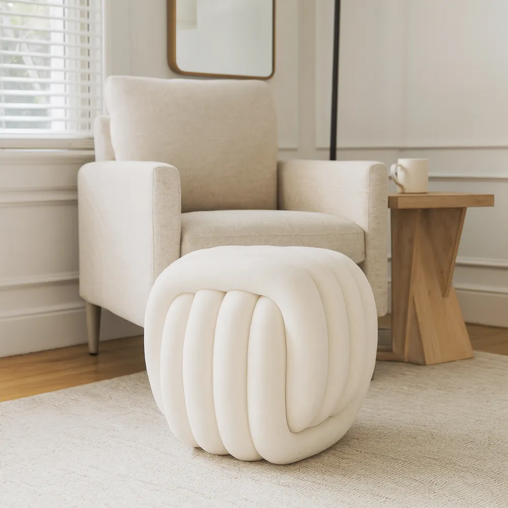 BRAEGATE WHITE STOOL 18 (IN)