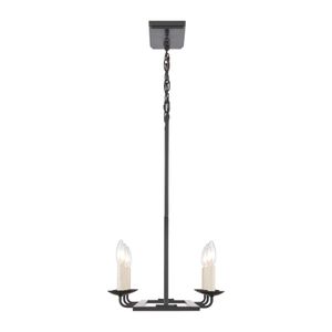 Ellisville 34'' Wide 6-Light Chandelier - Matte Black 7