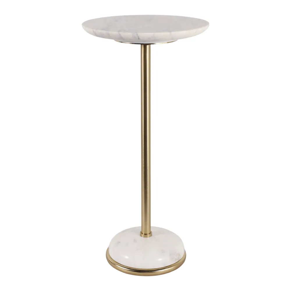 GORDENVIEW WHITE ACCENT TABLE 25 (IN)