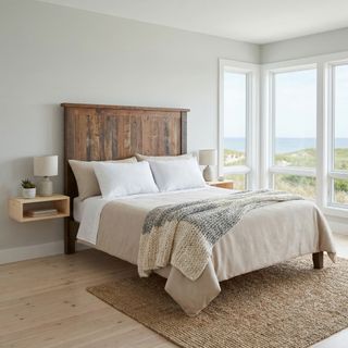 Barnwood Traditional Headboard - Double