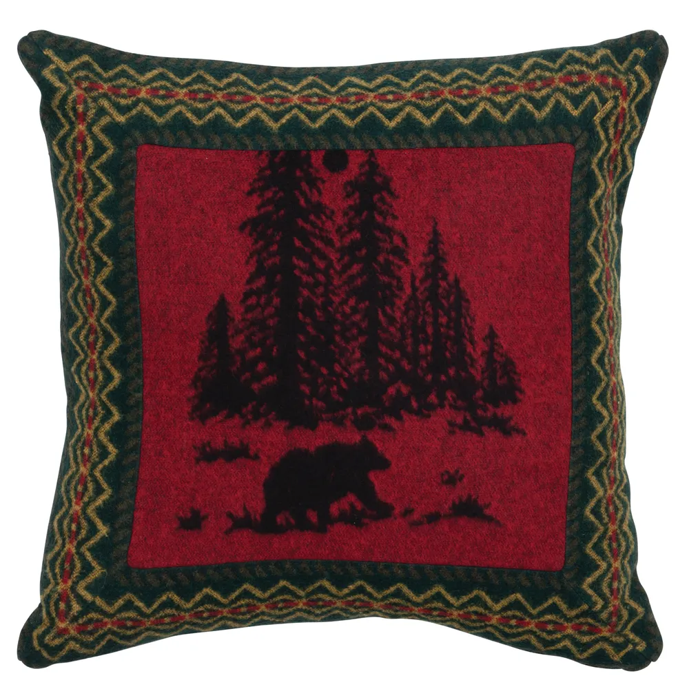 Wooded River Bear - Euro Sham - 26x26