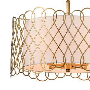 Harp Lane 21'' Wide 4-Light Chandelier - Satin Brass 3