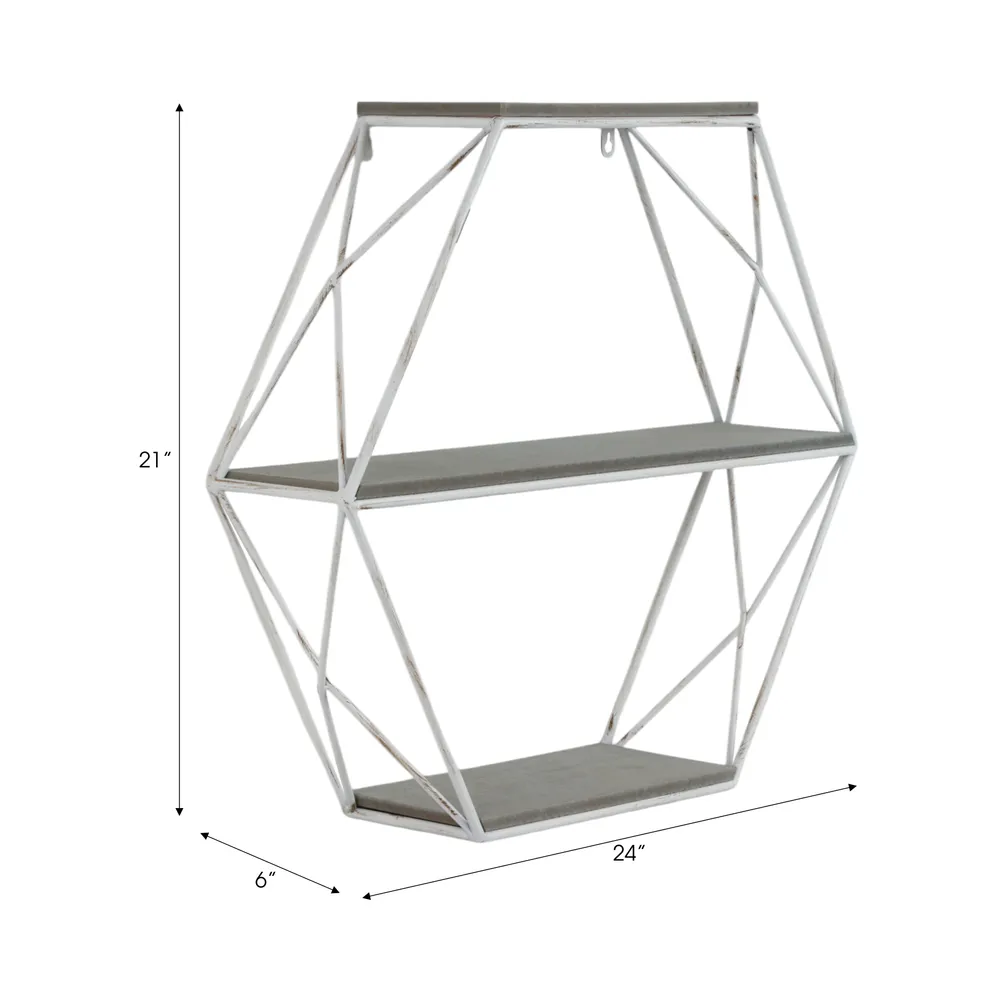 INGRIDHAVEN GRAY WALL SHELF 21 (IN)