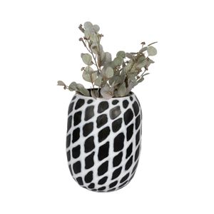 ALMABURN BLACK GLASS VASE 18 (IN) 3
