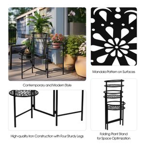 FRAZERVIEW BLACK PLANT STAND 22 (IN) 11
