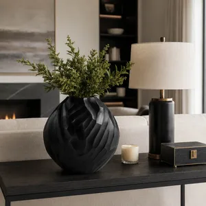 ARLENCLIFF BLACK VASE 14 (IN) 10