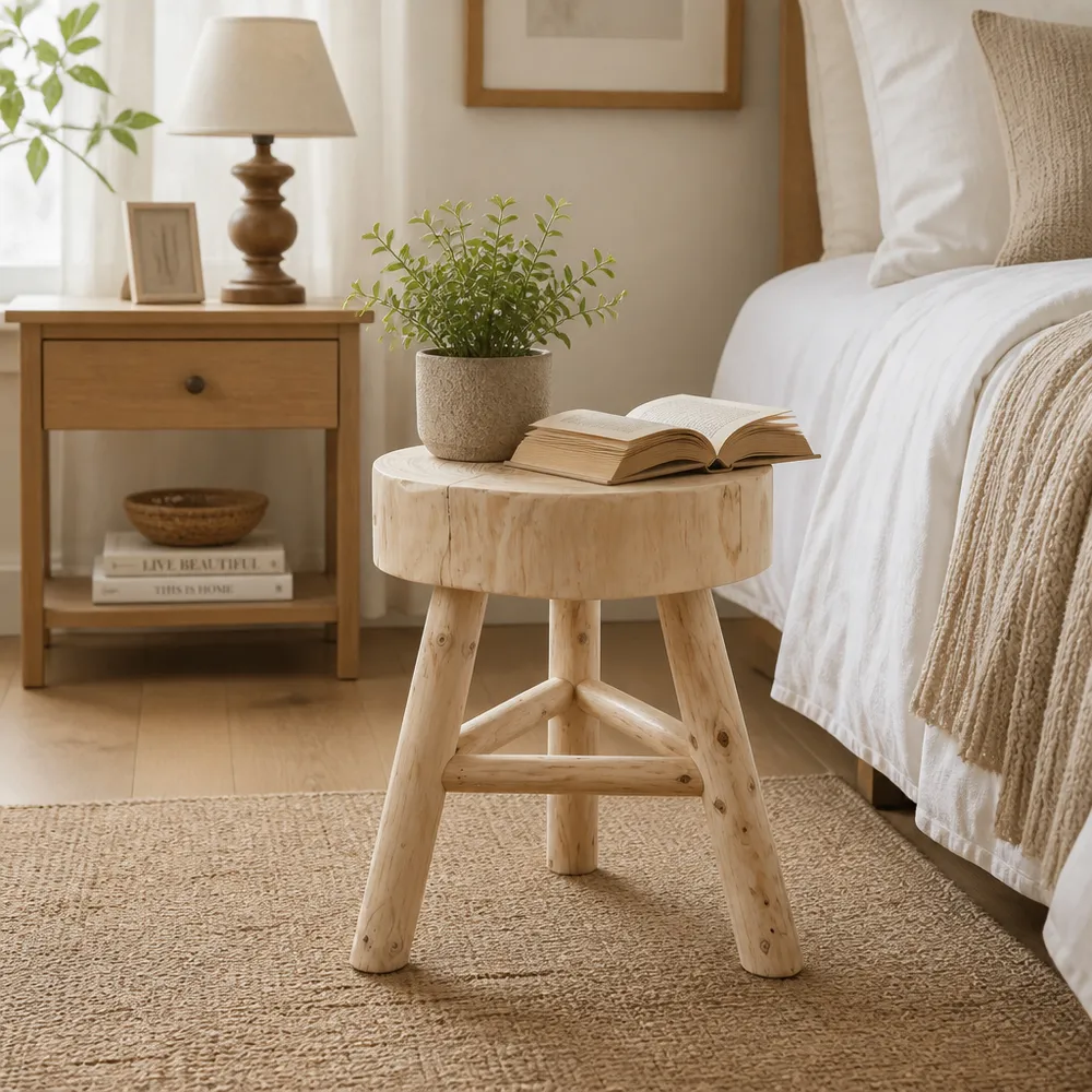 MARCWELL IVORY STOOL 16 (IN)