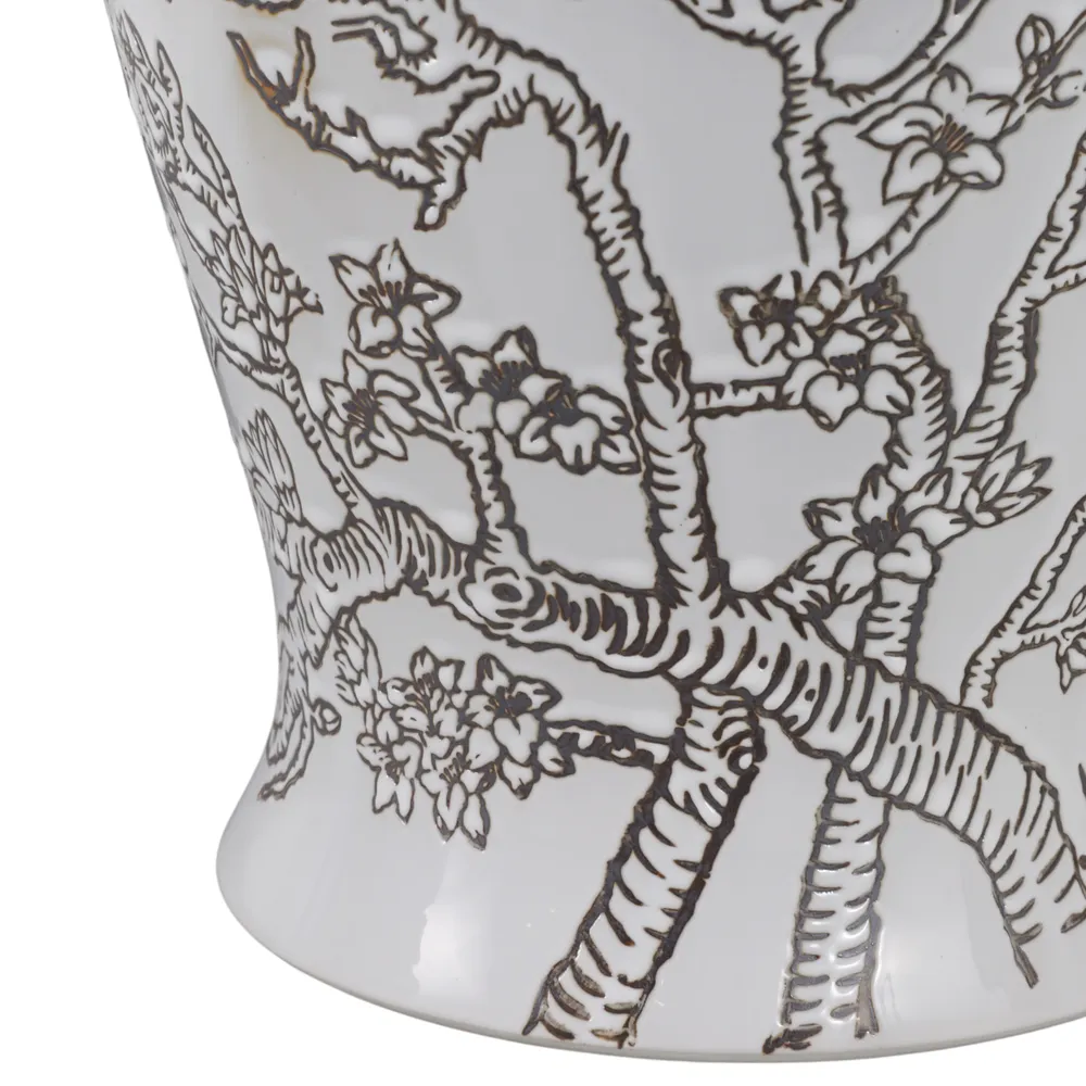 BARTONRUN WHITE CHINOISERIE 19 (IN)