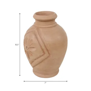 GAVIN RED VASE 11 (IN) 6