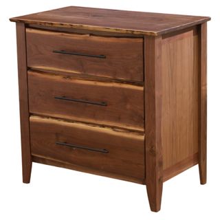 Heartland Walnut Three Drawer Chest - Premium
