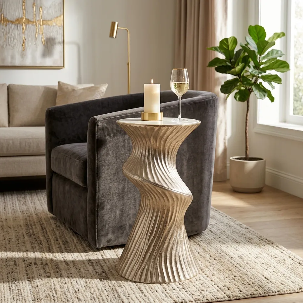 COLE GOLD TABLE 27 (IN)
