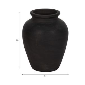 HAWLEYWORTH BLACK VASE 11 (IN) 8