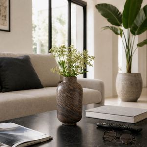 SKYLERBROOK BROWN VASE 9 (IN) 12