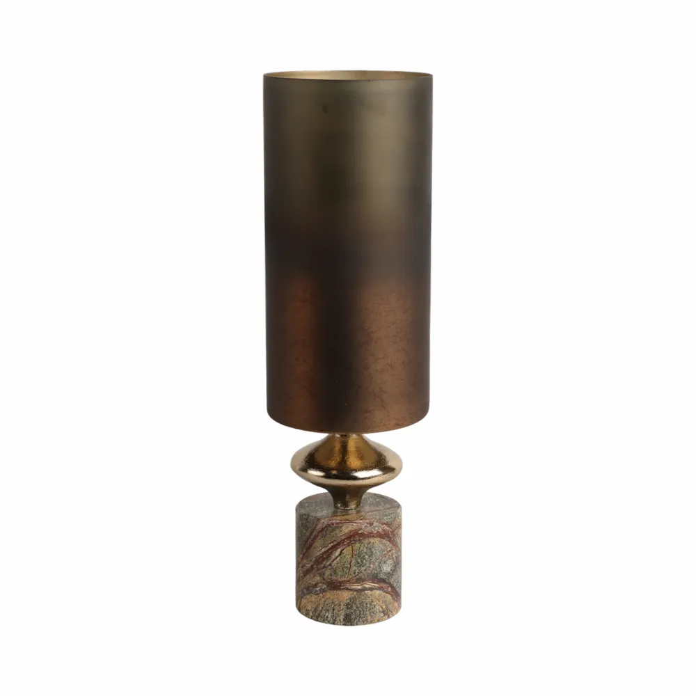 OPALHAVEN BROWN GLASS VASE 17 (IN)