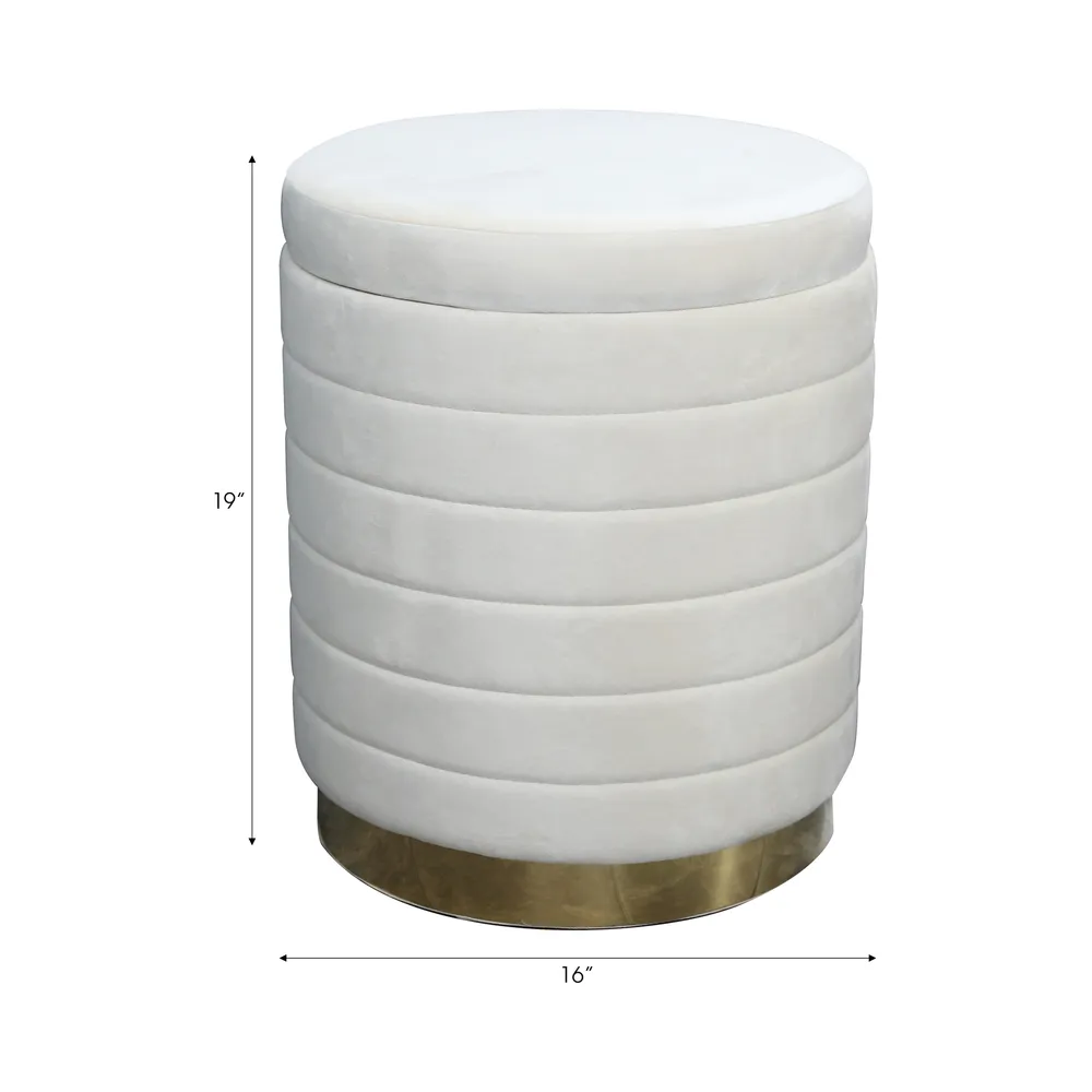HAYFORDHAVEN IVORY STOOL 19 (IN)