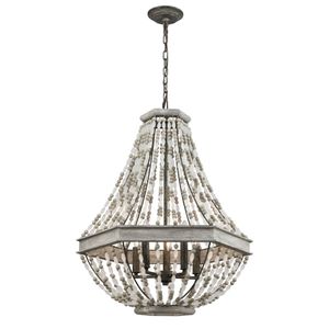 Summerton 24'' Wide 5-Light Chandelier - Washed Gray 1