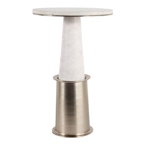 NADIARIDGE WHITE TABLE 22 (IN) 4