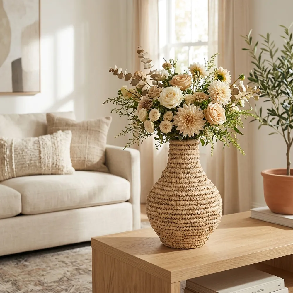 SLATERWOOD TAN VASE 13 (IN)