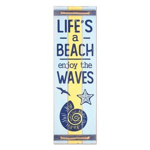 39-1/4" ENJOY THE WAVES SIGN 1