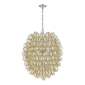 Bubble Up 26'' Wide 6-Light Chandelier - Chrome 2