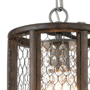 Renaissance Invention 8'' Wide 1-Light Mini Pendant - Weathered Zinc 3